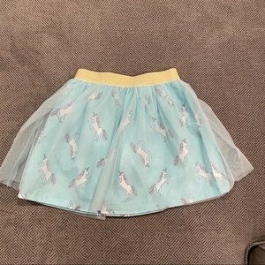 NWOT Carters Blue Unicorn Tutu Skirt 2T